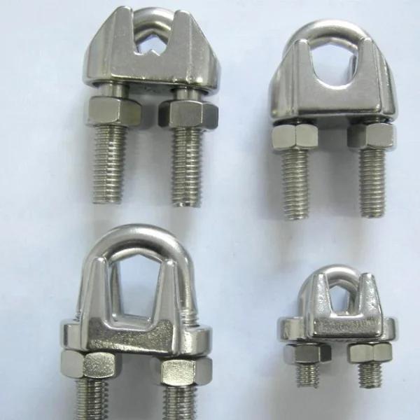 3/4",4PCS New 316 Stainless Steel Wire Rope Cable Clip Clamp 