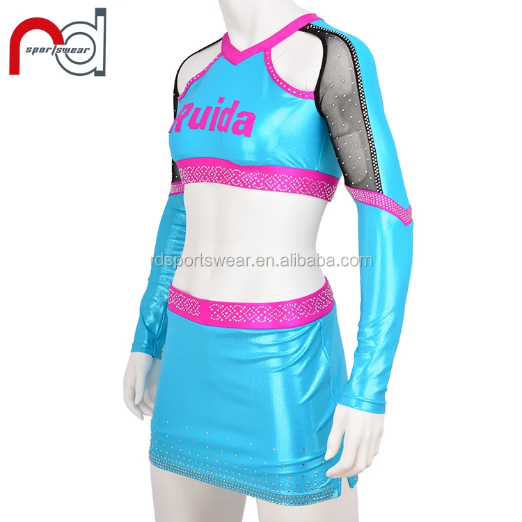 Sparkler Glitter Fully Custom Competition And All Star Cheer Uniforms With Bling Crystal Buy