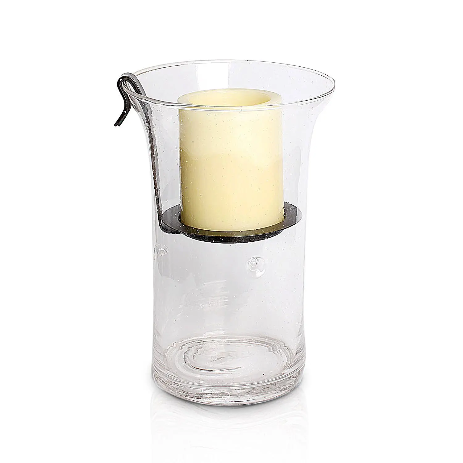 Buy Hurricane Glass Fillable Candle Holder Vase With Flameless