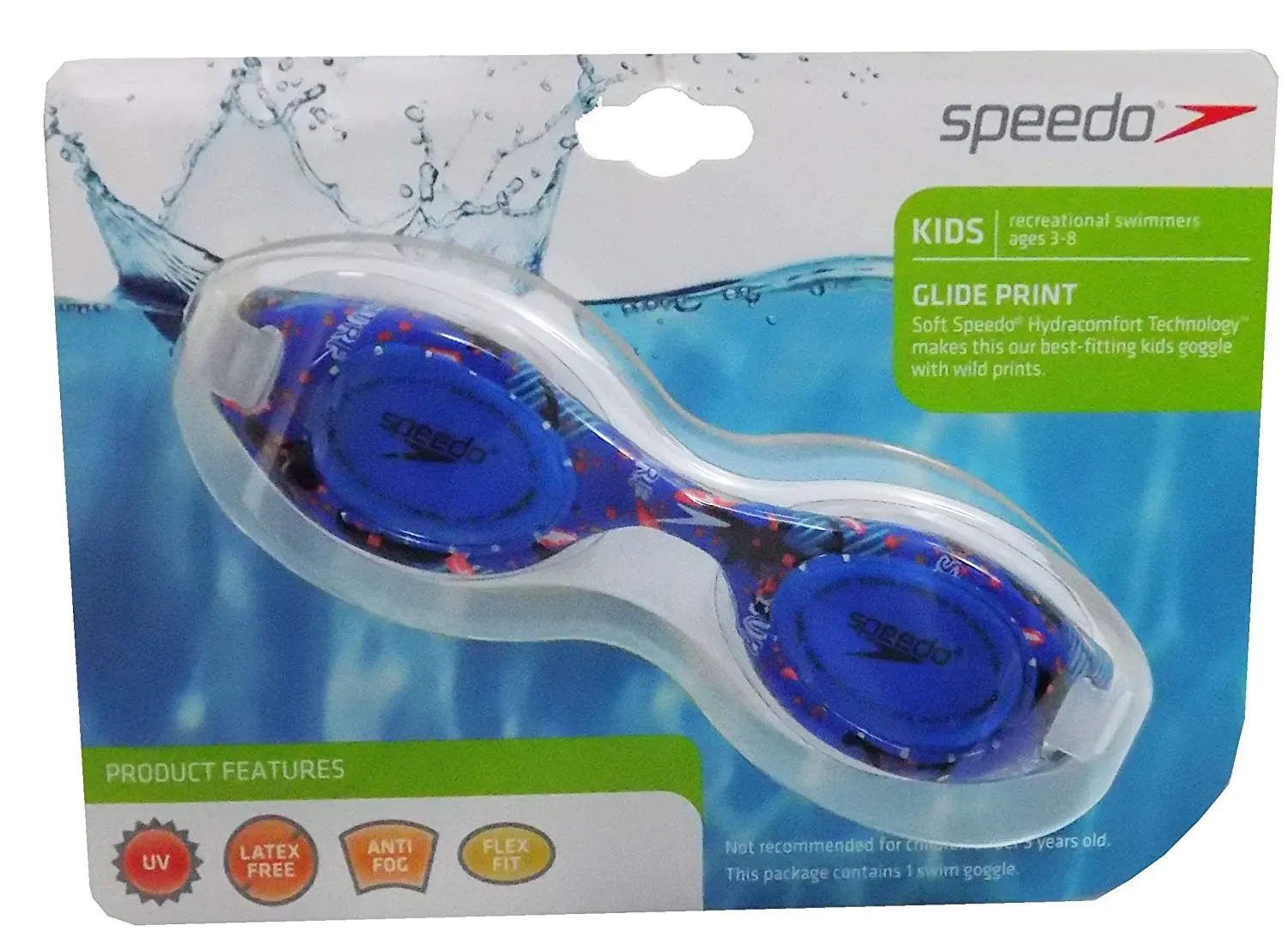 speedo glide print goggles