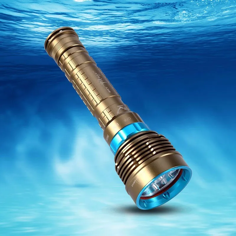 Underwater 7000 Lumens Diving Powerful Xml2 Led Underwater Diving Flashlight Buy Underwater