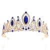 Beauty colorful queen crystal pageant hair jewelry princess rhinestone tiara prom party crowns for girls