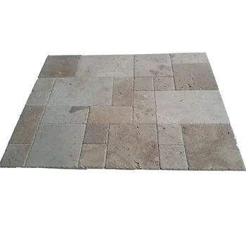 Chinese Yellow Brown Natural Stone Pavers 60x60 24x24 Travertine Chinese Yellow Brown Natural Stone