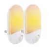 2019 new Plug-in Night Light LED Sensor with Auto Motion Sensor LED Night Light Brightness Warm White Lights for Hallway,Bed