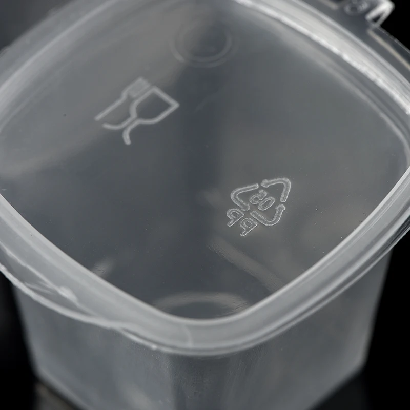 Transparent disposable sauce plastic cup sizes