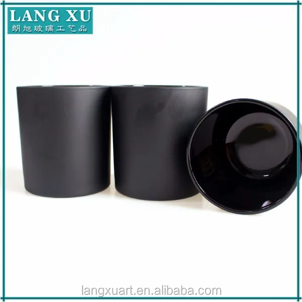 black candle jar
