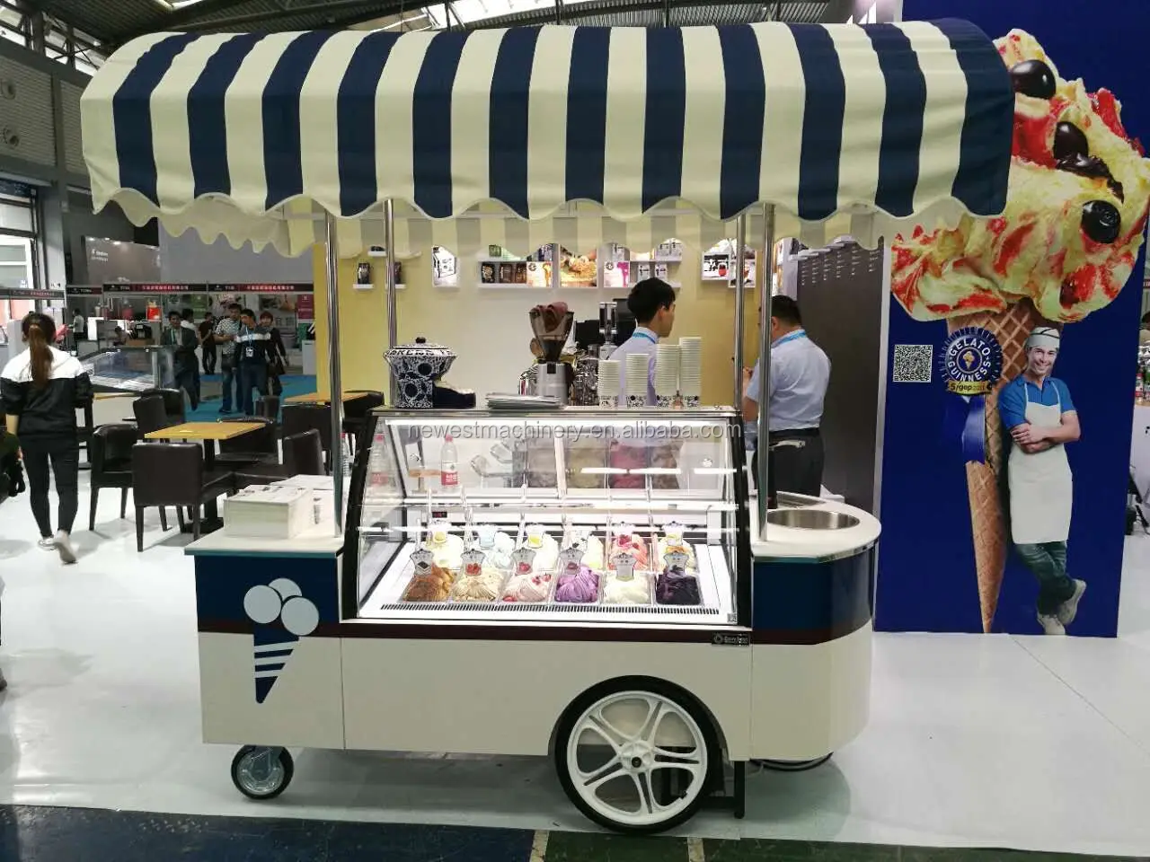 High Quality Low Price Ice Cream Retail Carts/italian Ice Cream Vending