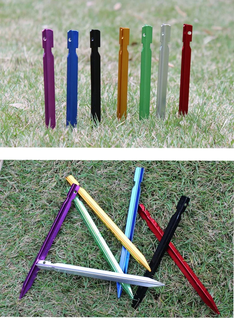 7 Inch 7000 Series Y Shape Camping Aluminum Lowes Tent Stakes,Tent Pegs