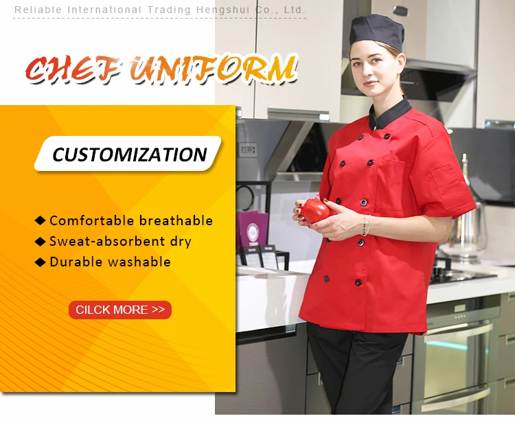 Canteen Bakers Catering Food Processing Fast Kitchen Chef Jacket Coat
