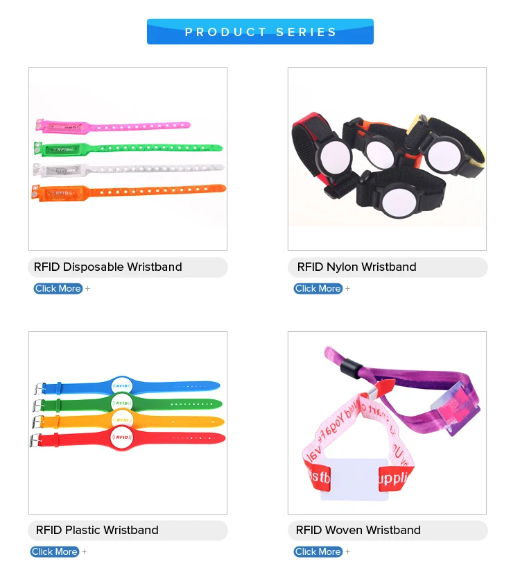 Watch style adjustable reusable rfid wristband waterproof 1356mhz