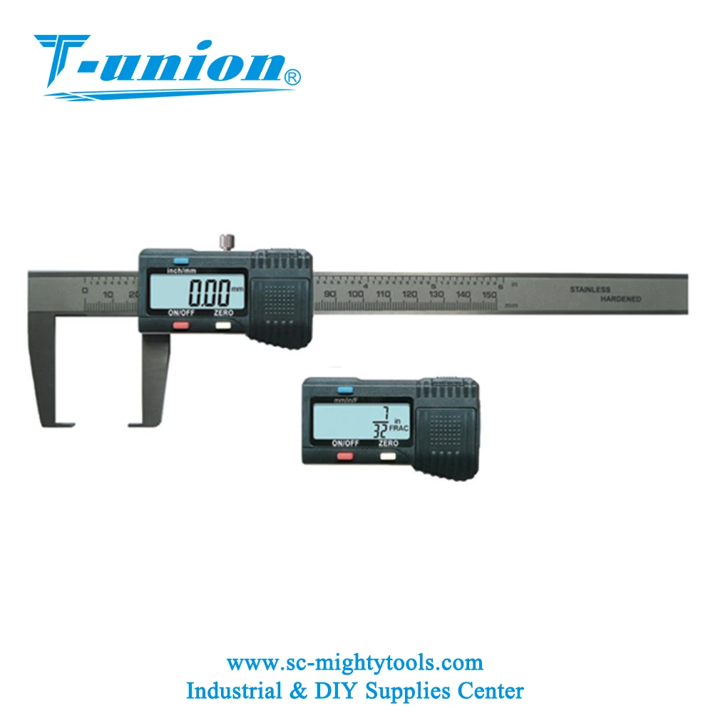 Data Output Digital Caliper With Round/conical Measuring Points For