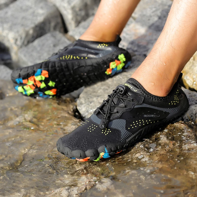 Men Five Toe Pool Aqua Sock Water Shoes Barefoot Socks S