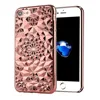 Luxury Sunflower Electroplated 3D Diamond-shaped Design Flexible TPU Protective Case for Apple Iphone 7 6 6 plus 7 plus