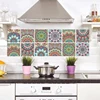 Waterproof removable 3d flower kitchen tile stickers