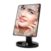 360 Degree Rotation Touch Screen Make Up Mirror Cosmetic Folding Portable Compact Pocket With LED Lights Makeup Tool