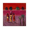 New arrival modern colorful scenery indian village wall oil paintings canvas