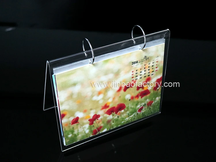 2018 Hot Sale Customized Clear Acrylic Holder For Desk Calendar Buy