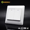 Wall 16A electrical switch two gang one way switch white series light switch for home lighting