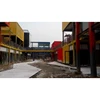 modified shipping container for major shopping street