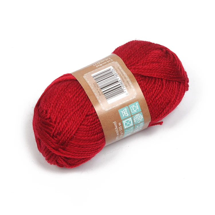 Wholesale China Acrylic Yarn 3 Ply Wool Soft Knitting Yarn 28 2 Hb