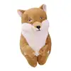 Creative lifelike sitting posture fox plush toys and gray stuffed bird dolls Plush Toy for Kids and home decoration