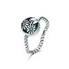 Wholesale China Chrysanthemum shape 925 Sterling silver Glasses diamond Ring