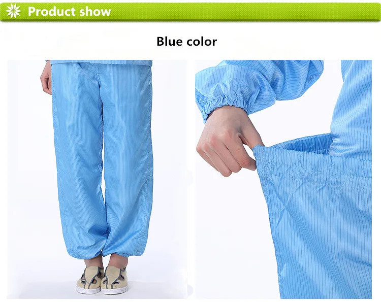 Antistatic Pants Esd Cleanroom Pants Polyester+conductive Pants For