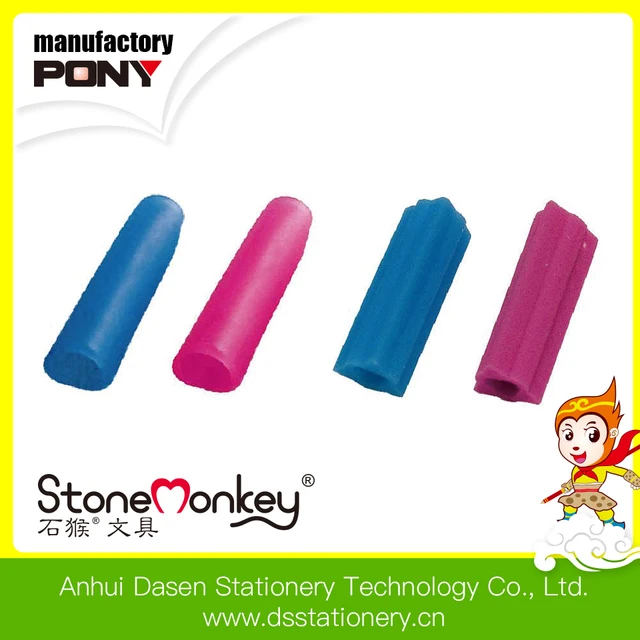 red and blue eraser