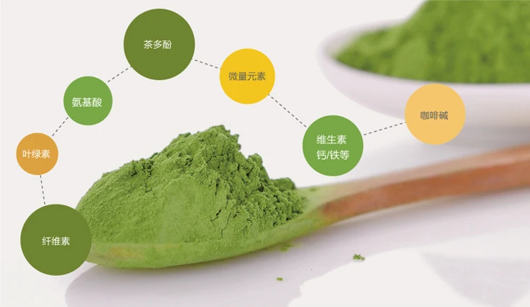 nutritonal官方网站植物提取物抹茶绿茶粉的食物和饮料