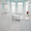 White L R Open Method Bathroom Decorative PVC Window Plantation Shutter