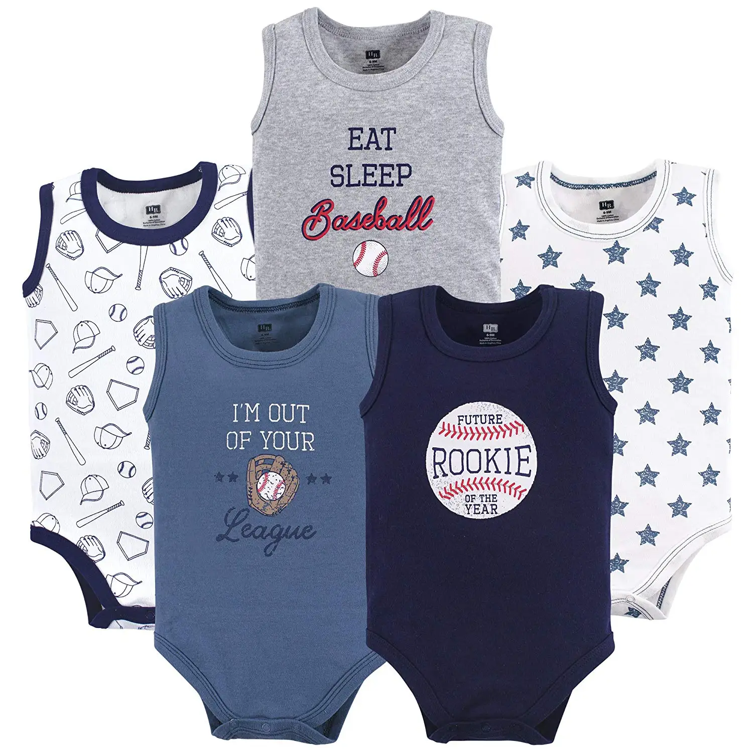 GongYe Follow Your Dreams Baby Bodysuits Sleeveless Black6 Months