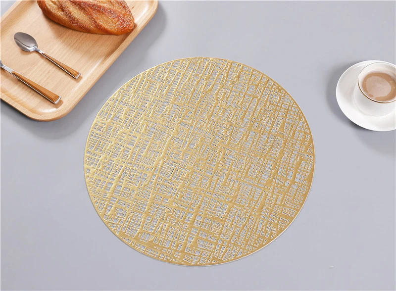 Waterproof 38cm Pvc Hollow Placemat Buy Pvc Placemats,Round Placemats
