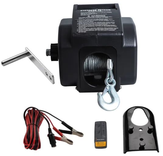 12V Boat Winch 2000lbs Portable Electric Boat Anchor Winch P20005, View 12V Boat Winch 2000lbs