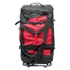 Large capacity of military luggage trolley heavy-duty camping traveling bag, rolling load out bag for black red