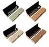 Wholesale Customized logo necklaces makeup boxes gift Jewelry box Simple design linen jewelry packaging box