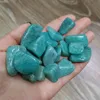 Nice Natural Amazonite Polished Tumbled 10-20mm,20-30mm Crystal Gemstone Gravel for Decoration