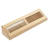WELLAND 18 Inch Red Oak Vent Baseboard Diffuser Unfinished Wall Register Baseboard Grille