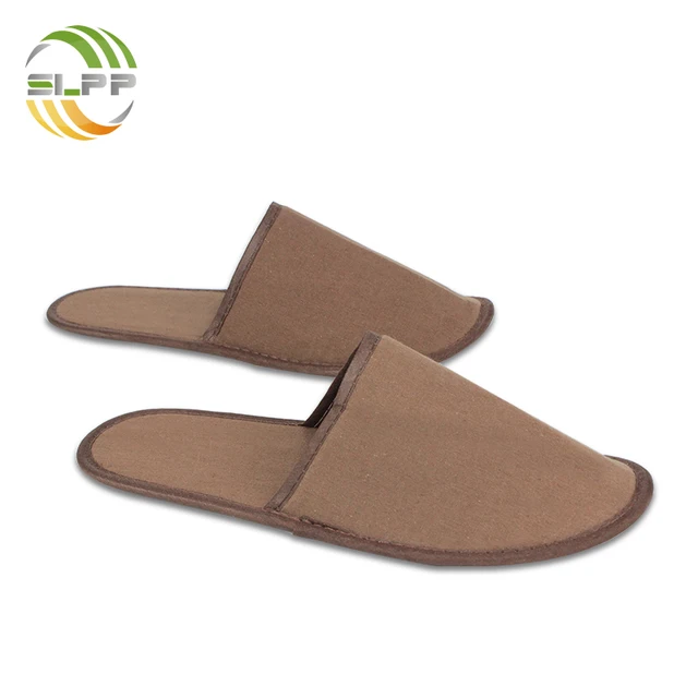 flax fabric slippers