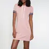 Womens Summer Clothes Short Sleeve Cotton Spandex Jersey Hooded Pink Blank Sweatshirt Bodycon Dress