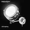 Wholesale New Design Hotel Led Bathroom Adjustable Mens Lighted Shaving magnifying Makeup Mirror Wall Mounted 5x 7x 10x Mirror