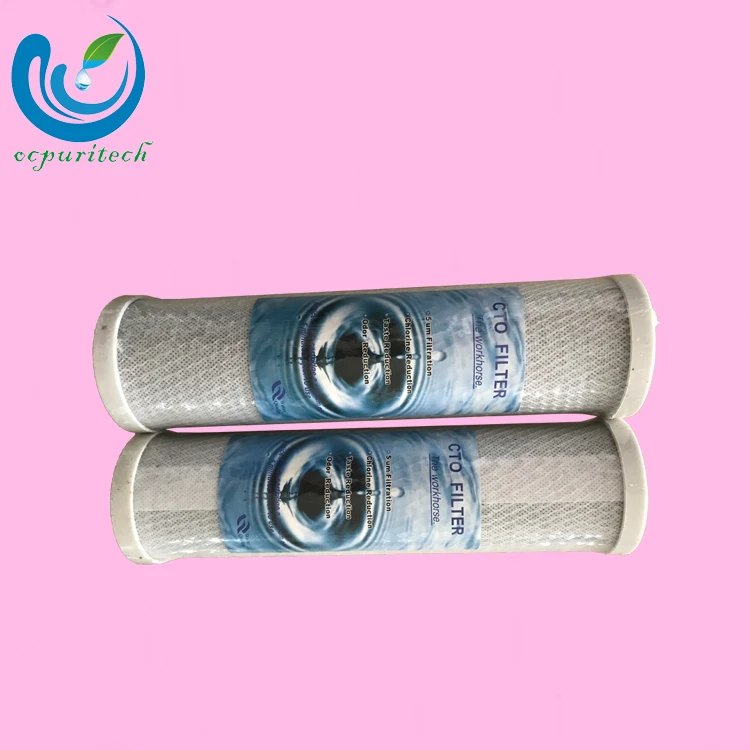 industrial CTO activated carbon water filter cartridge