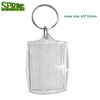 Customize photo insert Blank frame Acrylic Key chain