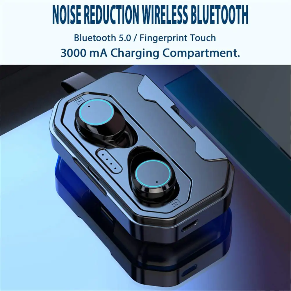 Top quality touch control X6 tws bt 5.0 IPX4 waterproof 4000mAh tws wireless headphone earphone with microphone for iphone