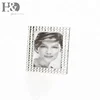 H&D Crystal and Metal Elegant Photo Frame with Small Square Diamond Gem Border