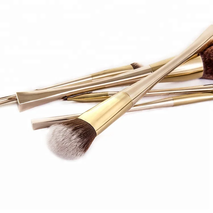 Beauty Needs Luxury Rose Gold Synthetic Hair 6pcs Makeup Brush Set For