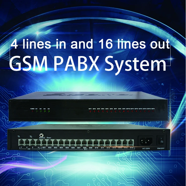 Telephone System / Pabx/ Wireless Gsm Pbx System /ts+416 4 Line 16