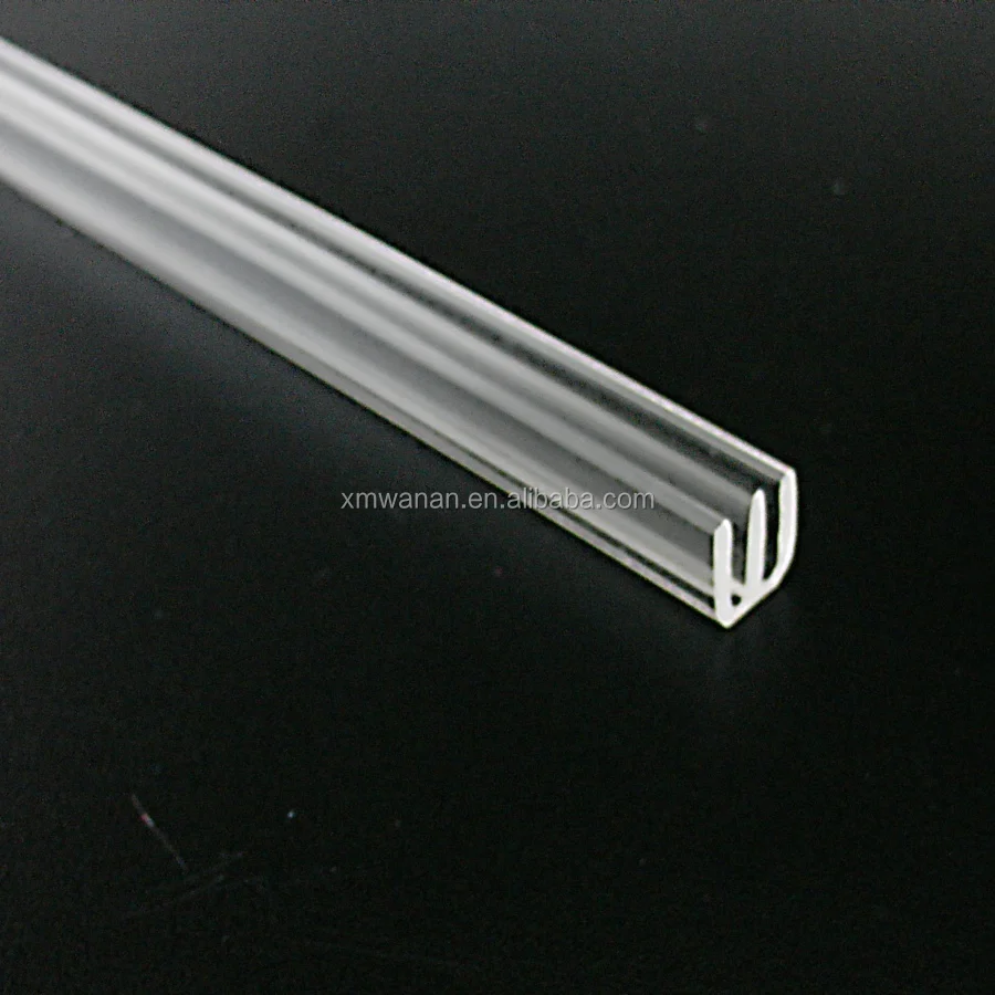 10 Mm X 15 Mm Clear Plastic Extruding Profile Acrylic Plastic Channel