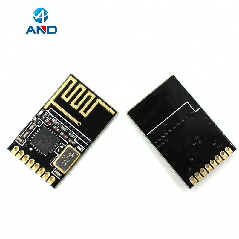 SMD 1.27+2.4G MM Mini Board Wireless Transceiver Module 1.9-3.6V NRF24L01