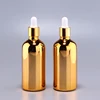 electroplating golden 100ml luxury dropper bottle, essential oil bottle