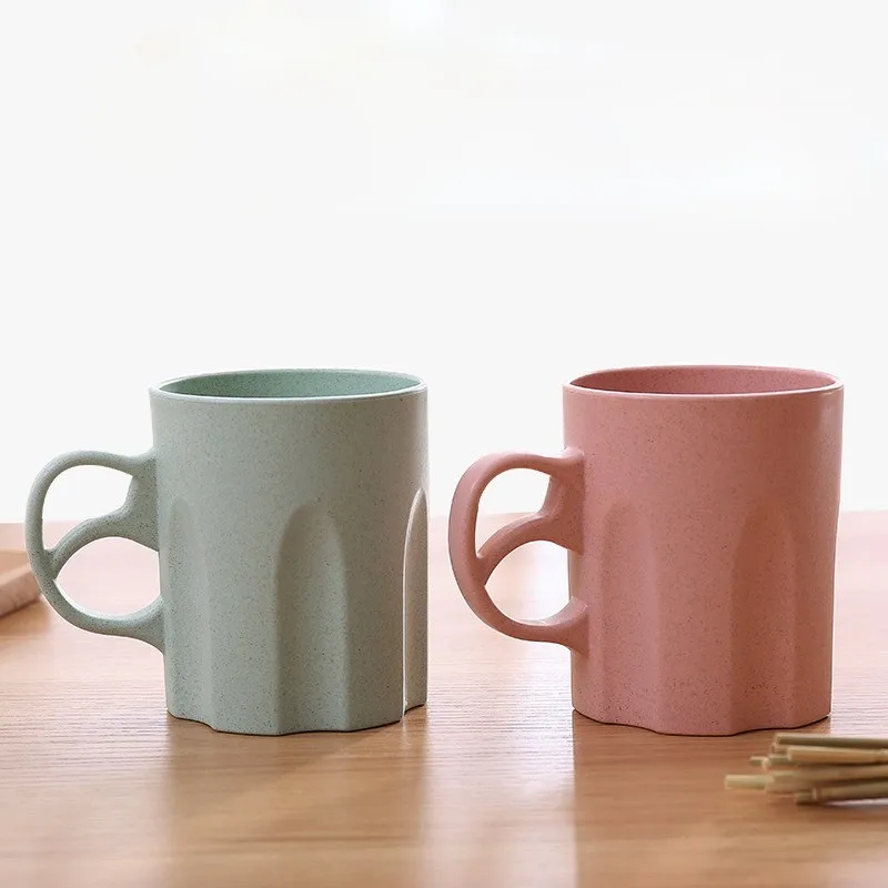  Bamboo Plastic Toothbrush Holder Water Bottle